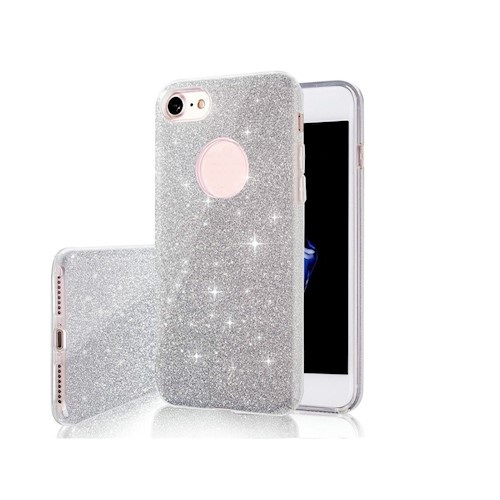 Θήκη TPU Σιλικόνης Glitter για iPhone 12 / 12 Pro - Ασημί