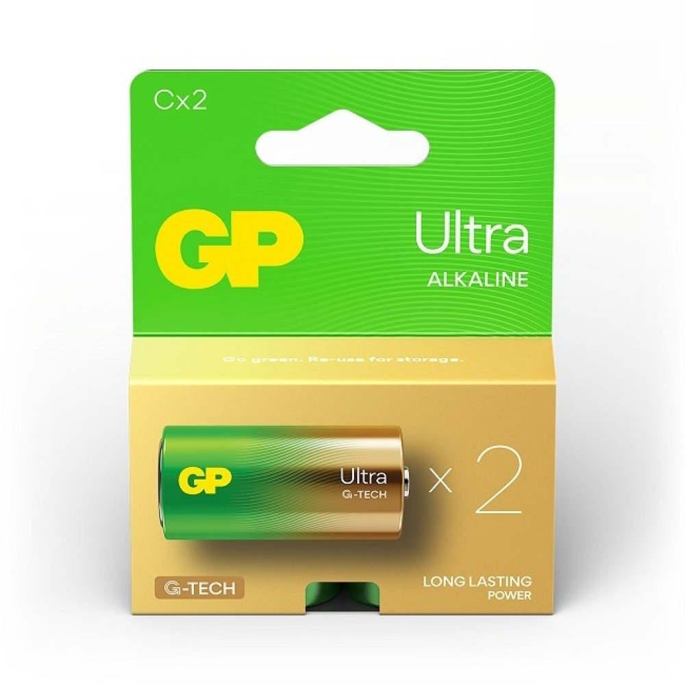 Αλκαλικές Μπαταρίες GP Ultra Size C LR14 1.5V