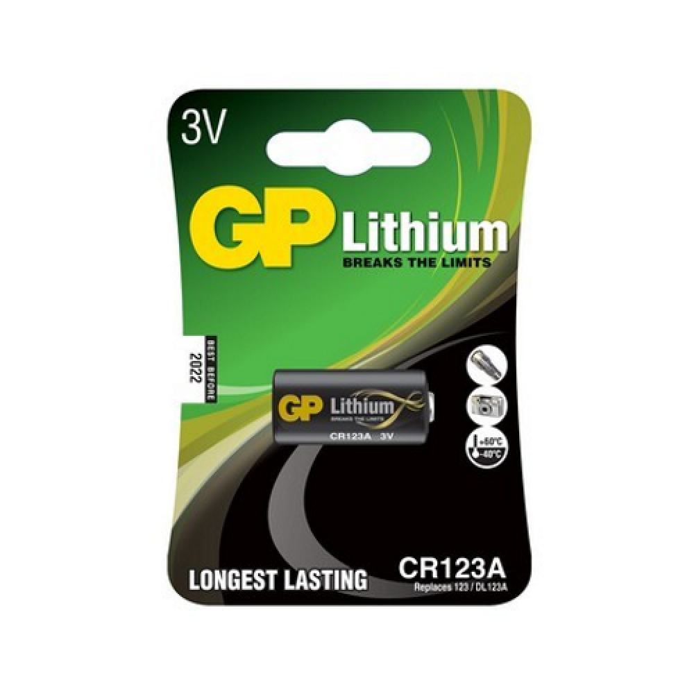 GP CR123A Μπαταρία Λιθίου 3V