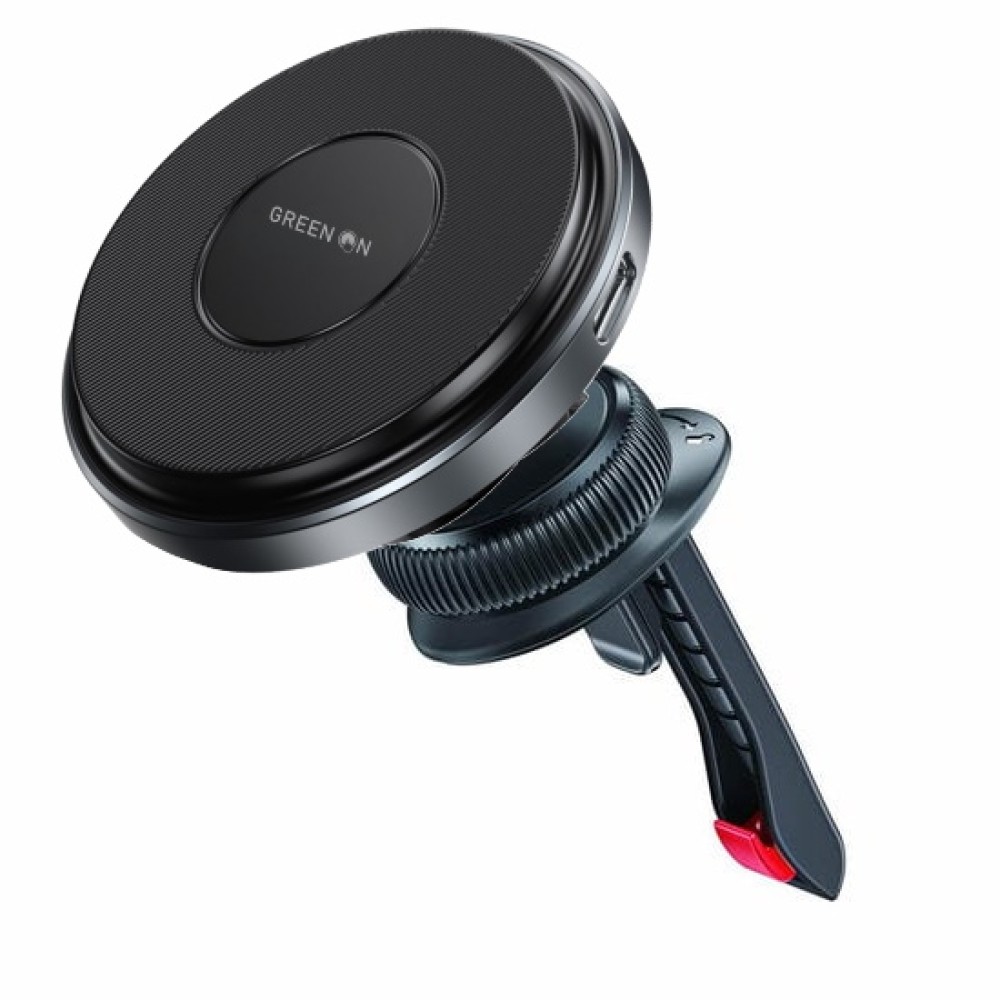 GREEN ON Μαγνητική Βάση Αυτοκινήτου με Magsafe 15W για τον Αεραγωγό GR64 - Μαύρο