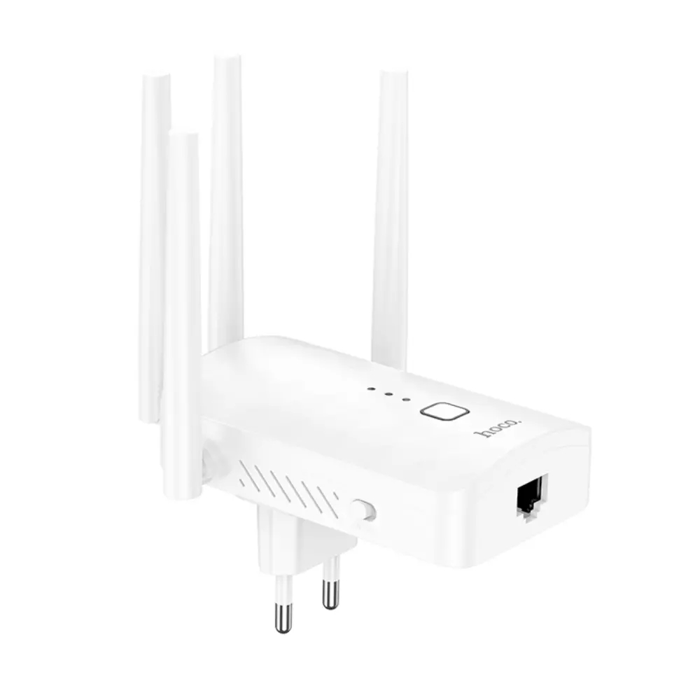 Hoco Repeater Αναμεταδότης Σήματος Wifi 2.4Ghz 300Mbps HI35 - Λευκό