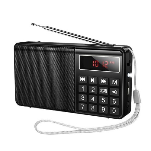 Hoco HI50 Επιτραπέζιο Ραδιόφωνο Μπαταρίας με Bluetooth και USB - Μαύρο