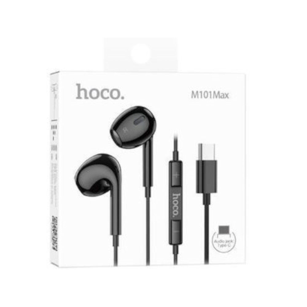 Hoco M101 Max In-ear Handsfree Ακουστικά με Βύσμα Type-C - Μαύρο