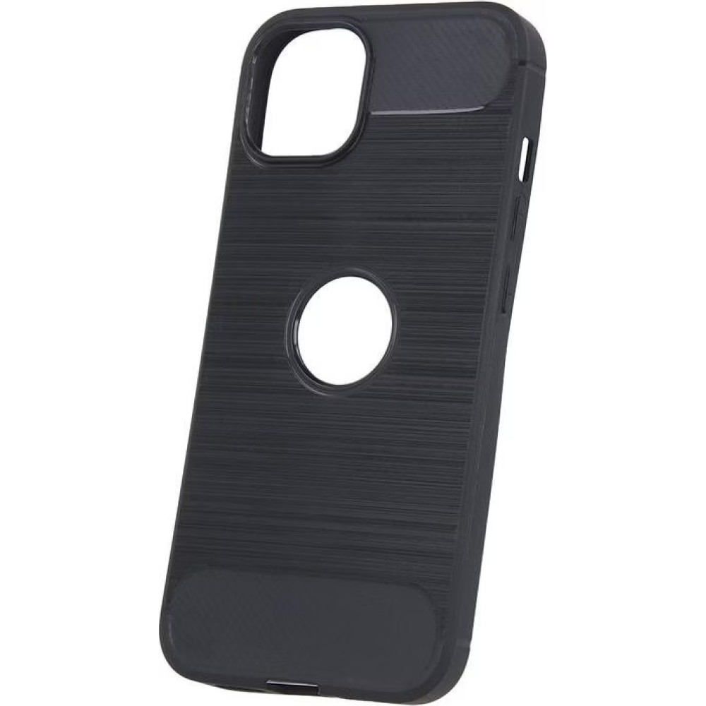 Θήκη TPU Σιλικόνης Carbon για iPhone 15 - Μαύρη