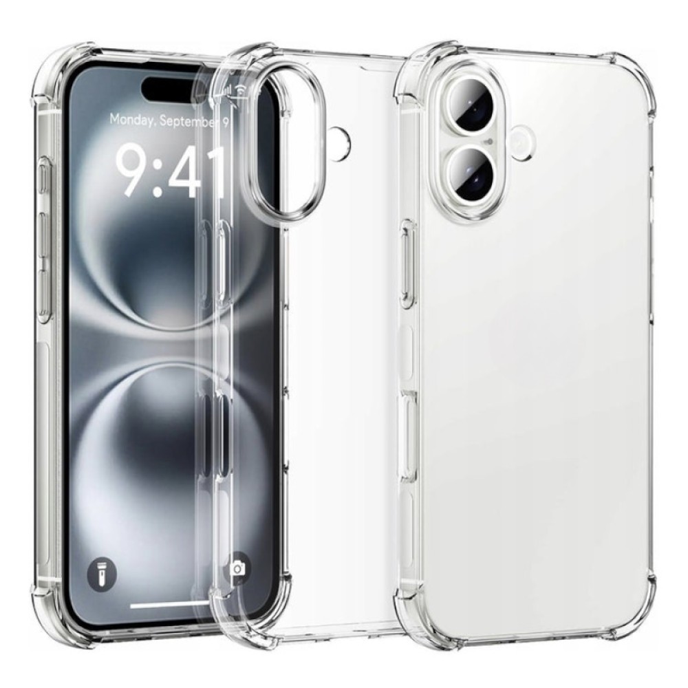 Θήκη TPU Σιλικόνης GREEN ON με Ενισχυμένες Γωνίες για iPhone 17 - Διάφανη