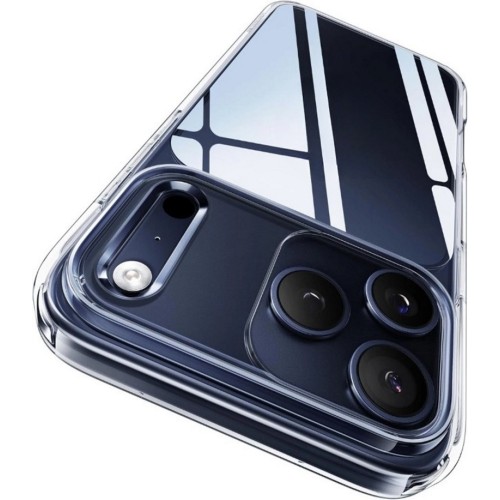 Θήκη TPU Σιλικόνης 1mm για iPhone 17 Pro Max - Διάφανη
