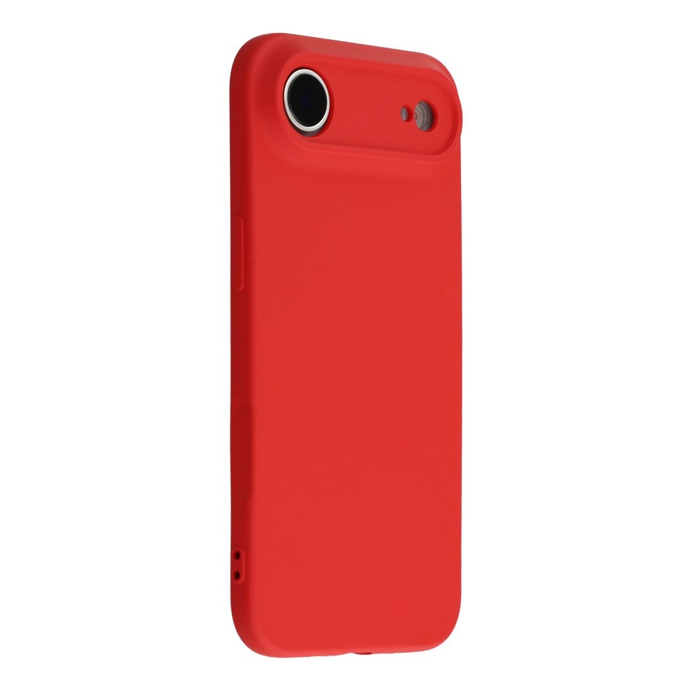 Θήκη TPU Σιλικόνης με Υφασμάτινη Επένδυση για iPhone Air - Κόκκινη