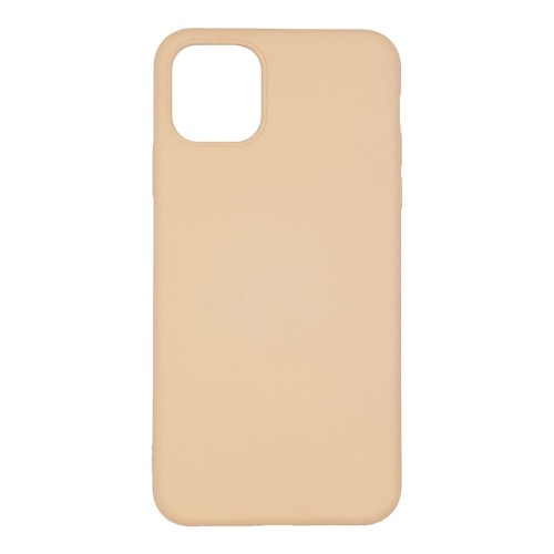 Θήκη TPU Σιλικόνης με Υφασμάτινη Επένδυση για iPhone 12 / 12 Pro - Nude