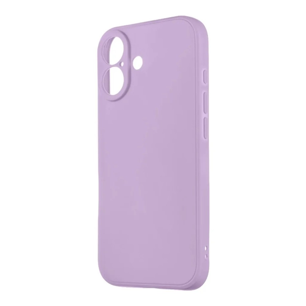 Θήκη TPU Σιλικόνης με Υφασμάτινη Επένδυση για iPhone 16 - Λιλά