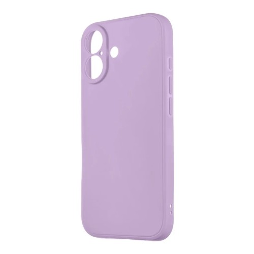 Θήκη TPU Σιλικόνης με Υφασμάτινη Επένδυση για iPhone 16 - Λιλά