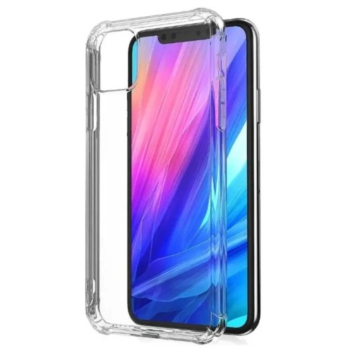Θήκη TPU Σιλικόνης GREEN ON με Ενισχυμένες Γωνίες για iPhone 13 - Διάφανη