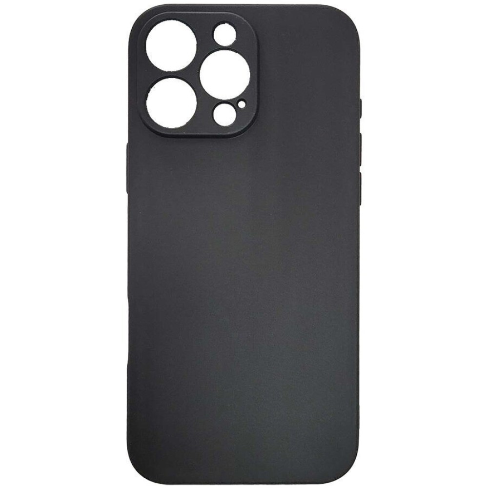 Θήκη TPU Σιλικόνης με Προστασία Κάμερας για iPhone 16 Pro Max - Μαύρο Ματ