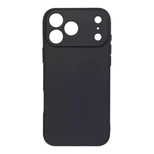 Θήκη TPU Σιλικόνης με Υφασμάτινη Επένδυση για iPhone 17 Pro Max - Μαύρο
