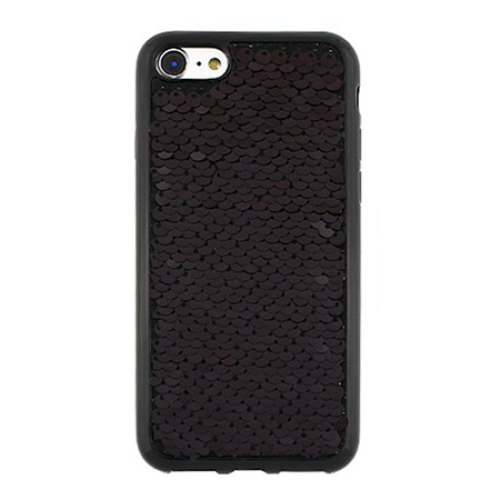 Θήκη TPU Σιλικόνης για iPhone 6 Plus / 6s Plus - Μαύρες Παγιέτες