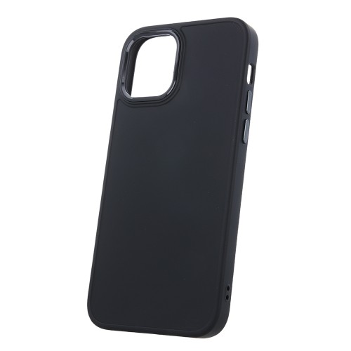 Σκληρή Θήκη Satin για iPhone 15 Plus - Μαύρο