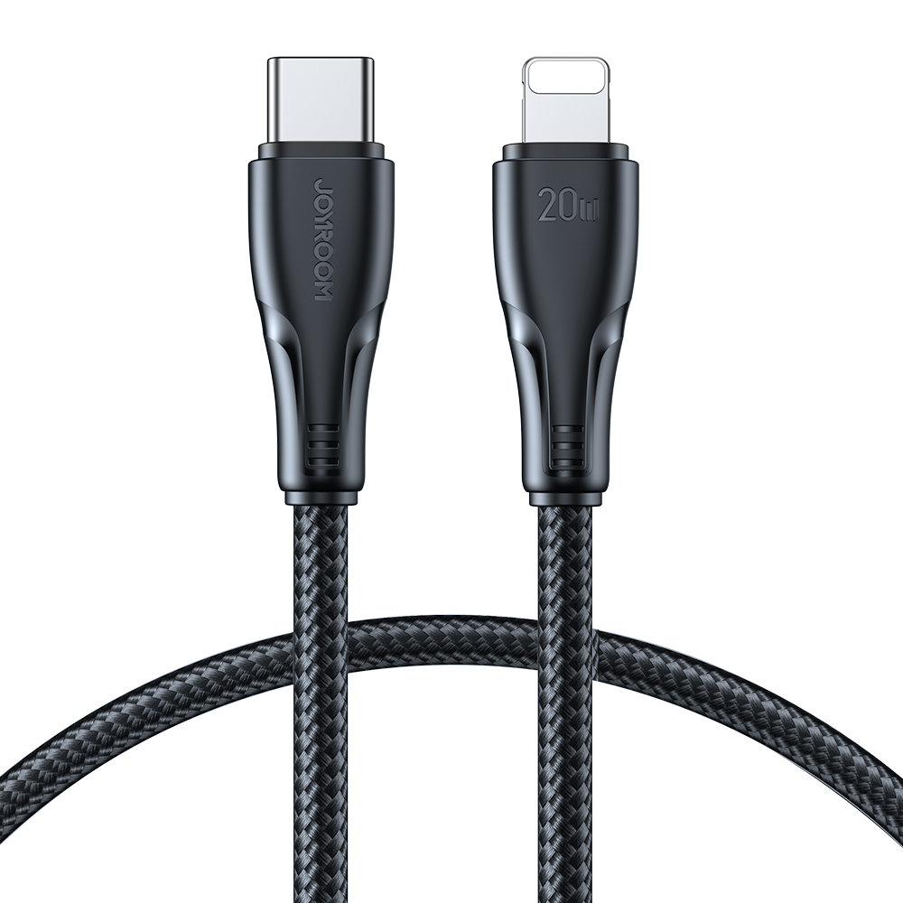 Joyroom Καλώδιο Surpass Series USB-C σε Lightning 20W για Γρήγορη Φόρτιση και Μεταφορά Δεδομένων 1.2μ - Μαύρο S-CL020A11B