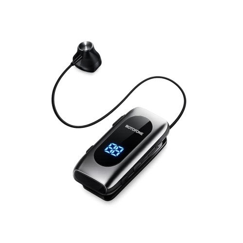 Ανασυρόμενο Ακουστικό Bluetooth Borofone K58 με Πλαστικό Ακουστικό - Μαύρο