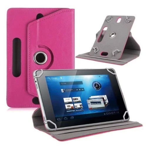 Lamtech Universal Περιστρεφόμενη Θήκη Tablet Book Style 10.1 έως 10.4 Ιντσών - Φούξια