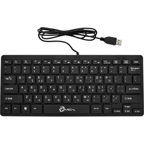 Lamtech USB Mini Gr Layout Πληκτρολόγιο LAM081710 - Black