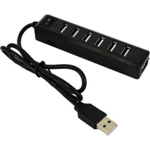 Lamtech Usb Hub με 7 Θύρες LAM040501 - Μαύρο