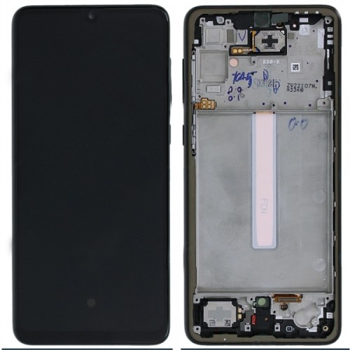 Γνήσια Οθόνη LCD με Μηχανισμό Αφής και Πλαίσιο για Samsung Galaxy A33 SM-A336B GH82-28143A - Μαύρο