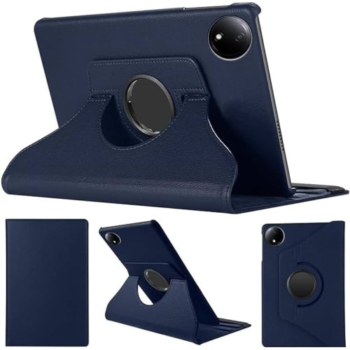 Περιστρεφόμενη Θήκη Tablet Book Style για Xiaomi Redmi Pad SE 8.7 Ιντσών - Σκούρο Μπλε