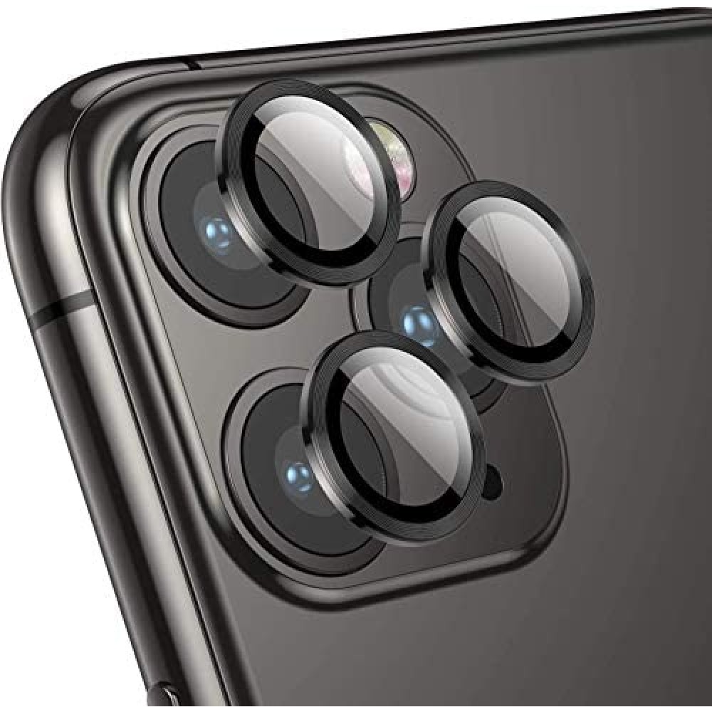 Tempered Glass / Προστατευτικά Τζαμάκια Κάμερας για iPhone 11 / 11 Pro / 11 Pro Max / 12 / 12 Pro / 12 Mini - Μαύρο