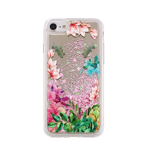 Θήκη TPU Σιλικόνης για Galaxy S9 - Liquid Pink Flowers
