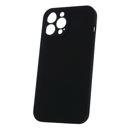 Θήκη TPU Σιλικόνης με Υφασμάτινη Επένδυση για iPhone 13 Pro - Μαύρο