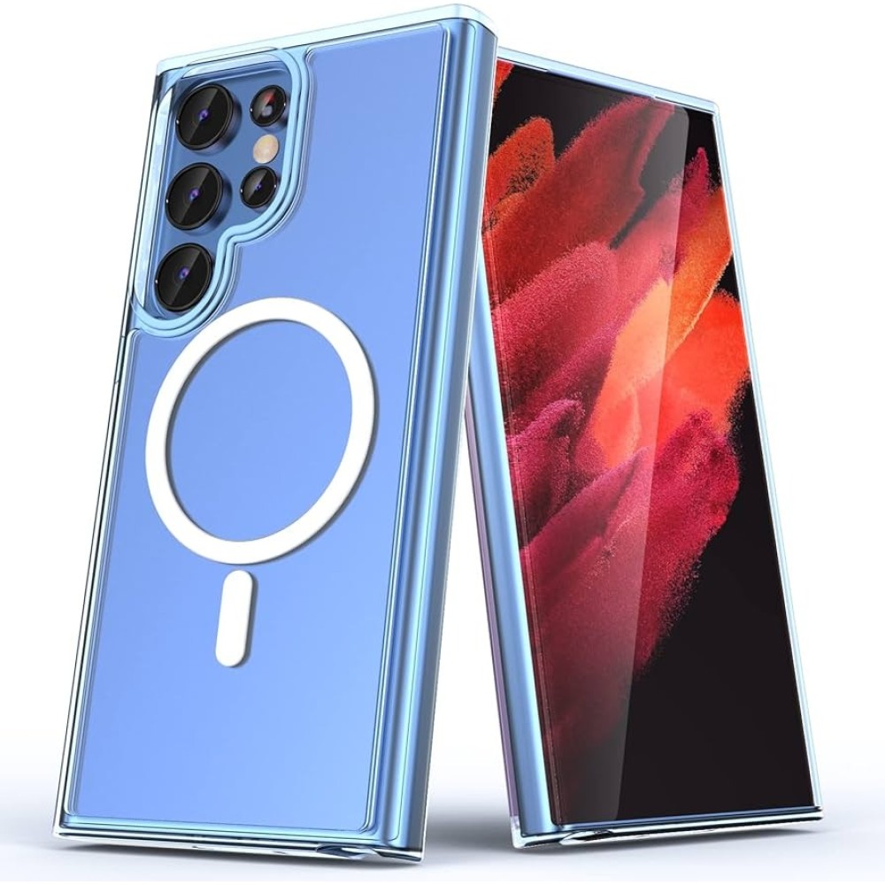 Θήκη TPU Σιλικόνης 1.5mm με Ενισχυμένες Γωνίες και MagSafe για Samsung Galaxy S23 Ultra - Διάφανο