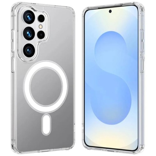 Θήκη TPU Σιλικόνης 1.5mm με Ενισχυμένες Γωνίες και MagSafe για Samsung Galaxy S26 Ultra - Διάφανο
