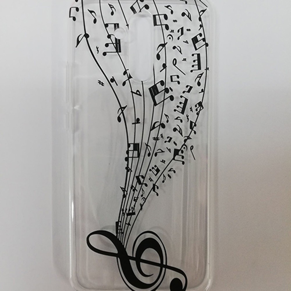 Θήκη TPU Σιλικόνης Ultra Trendy Music για Huawei Mate 20 Lite - Διάφανη