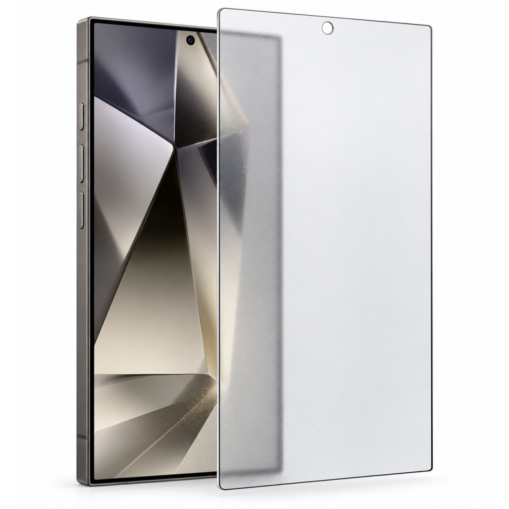 Matte FULL Tempered Glass / Τζαμάκι Προστασίας για Samsung Galaxy S25 Ultra / Λειτουργεί το Δακτυλικό Αποτύπωμα - Διάφανο Ματ