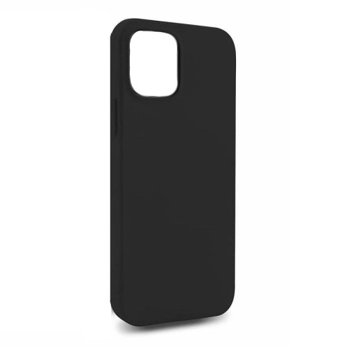 Θήκη TPU Σιλικόνης με Υφασμάτινη Επένδυση για iPhone 15 Plus - Μαύρο