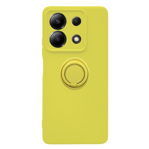 Θήκη Finger Grip με Βάση Στήριξης Δαχτυλίδι για Xiaomi Redmi Note 13 5G - Κίτρινη