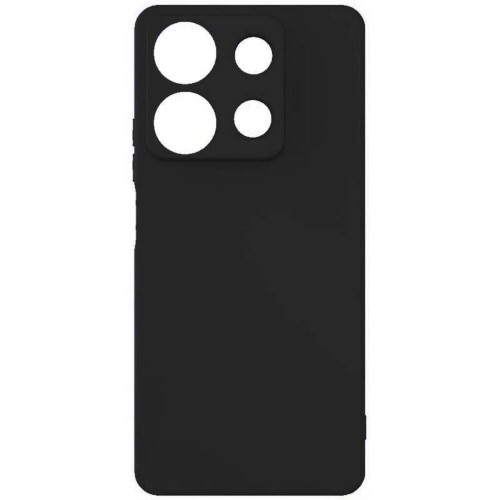 Θήκη TPU Σιλικόνης με Υφασμάτινη Επένδυση για Xiaomi Redmi Note 14s - Μαύρο