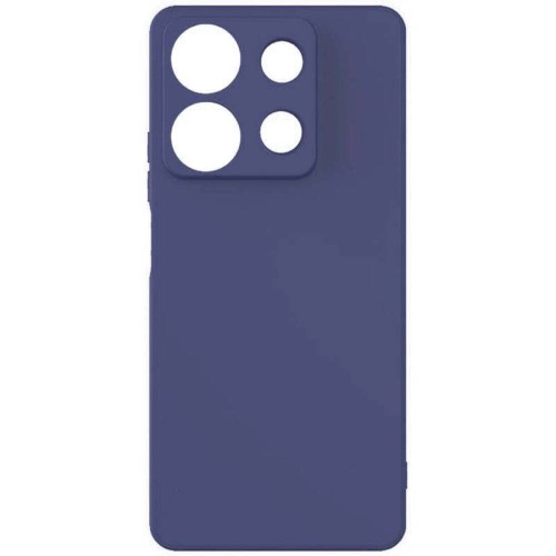 Θήκη TPU Σιλικόνης με Υφασμάτινη Επένδυση για Xiaomi Redmi Note 14s - Σκούρο Μπλε