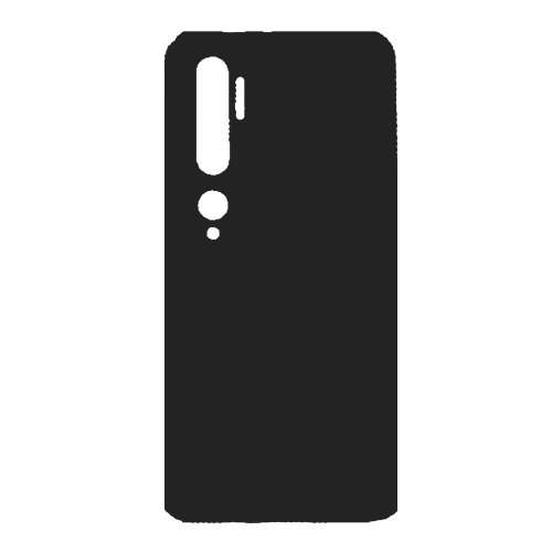 Θήκη TPU Σιλικόνης για Xiaomi Mi Note 10 / Mi Note 10 Pro - Μαύρη Ματ