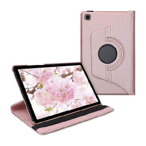 Περιστρεφόμενη Θήκη Tablet Book Style για Xiaomi Pad 7 / 7 Pro - Ροζ Χρυσό