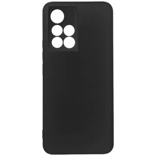 Θήκη TPU Σιλικόνης με Υφασμάτινη Επένδυση για Xiaomi Redmi Note 11T 5G / Poco M4 Pro 5G - Μαύρη