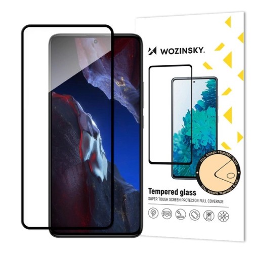 Τζαμάκι Προστασίας Wozinsky FULL GLUE για Xiaomi Poco F5 Pro - Μαύρο Πλαίσιο