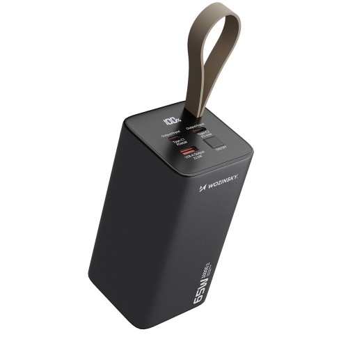 Wozinsky K65+ 65W 30000mAh Powerbank με 2 Υποδοχές USB-C και 1 X USB-A - Γκρι