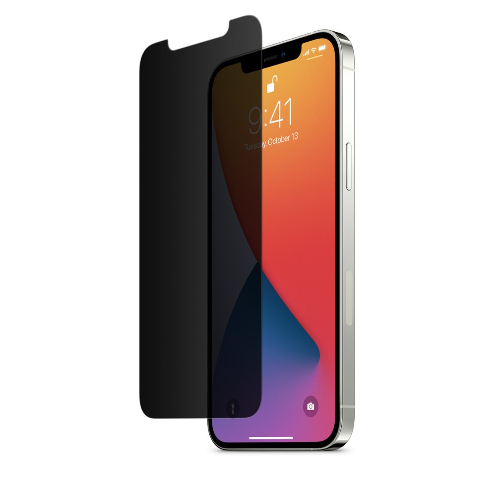 Privacy Tempered Glass / Τζαμάκι Προστασίας 2.5D για iPhone 12 Pro Max - Φιμέ Μαύρο