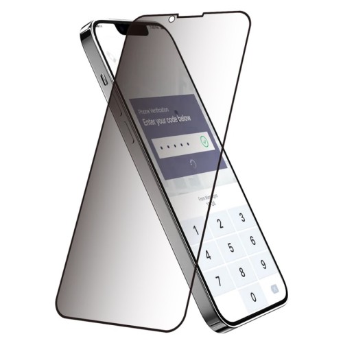Privacy Tempered Glass / Τζαμάκι Προστασίας για iPhone 14 Pro - Φιμέ Μαύρο