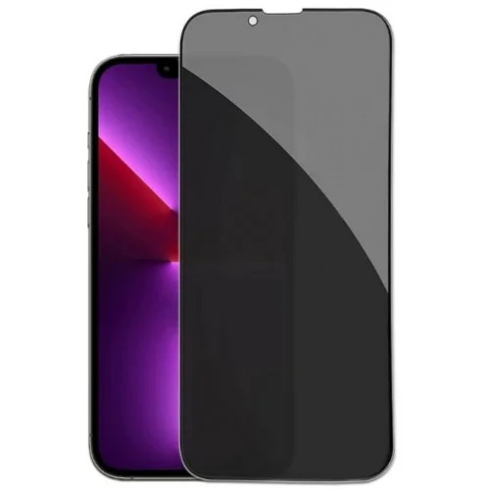 Privacy Tempered Glass / Τζαμάκι Προστασίας για iPhone 13 Mini - Φιμέ Μαύρο