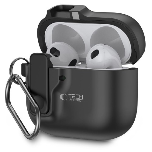 Tech-Protect Slim Hook Θήκη για AirPods 4 - Μαύρο