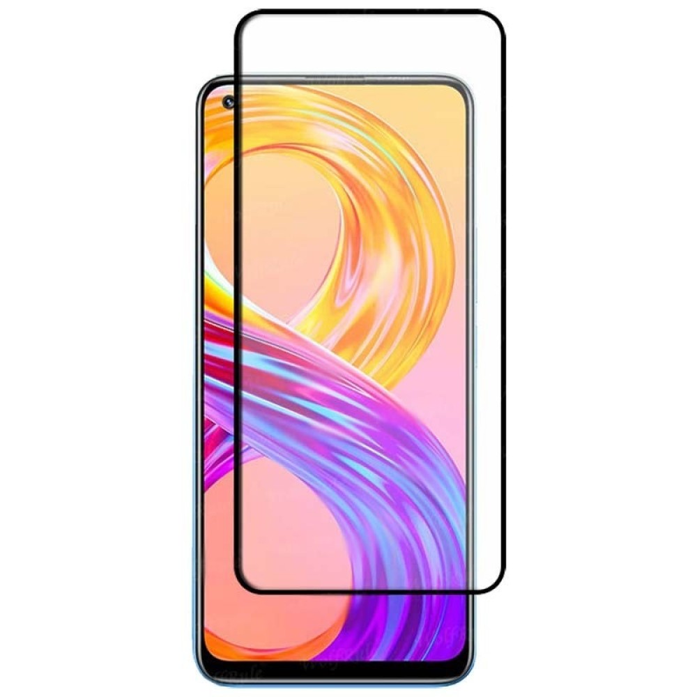 Tempered Glass / Τζαμάκι Προστασίας FULL GLUE για Realme 9i - Μαύρο Πλαίσιο