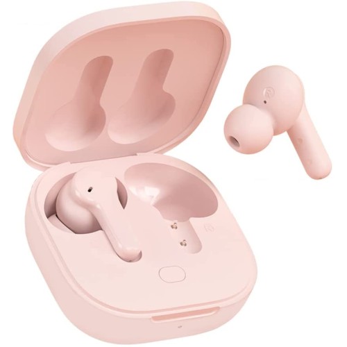 QCY T13 TWS Dual Driver 4-mic Noise Cancel True Wireless Earbuds Quick Charge 380mAh - Ροζ