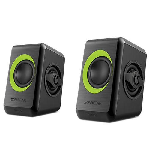 Sonic Gears Usb Powered Quad Bass Ηχεία 2.0 QUATRO2BLG - Πράσινο