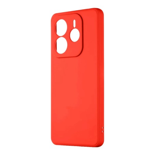 Θήκη TPU Σιλικόνης με Υφασμάτινη Επένδυση για Xiaomi Redmi Note 14 4G - Κόκκινο